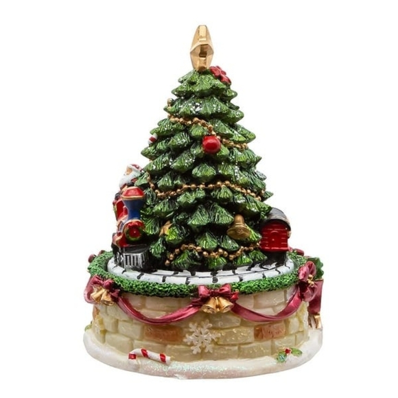 Kurt Adler 6-Inch Christmas Tree Revolving Music Box - Picture 3 of 3